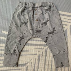 Rylee + Cru deer slouch pant, 6-12M